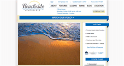 Desktop Screenshot of beachsideapartments.com