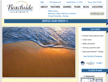 Tablet Screenshot of beachsideapartments.com
